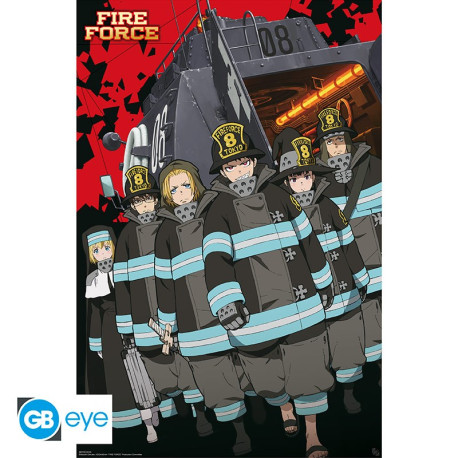 Fire Force - Poster Maxi 91.5x61 - Key Art S1 Company 8 (A-D1)