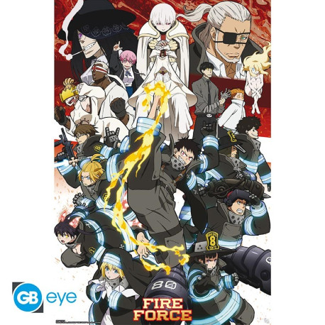 Fire Force Poster Maxi 91.5x61 - Key Art season 2 (A-D2)
