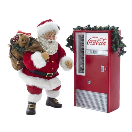 Coca Cola Collection - Santa with Vending Machine Statue