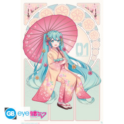 Hatsune Miku - Poster Maxi 91.5x61 - Sakura Kimono (AG2)