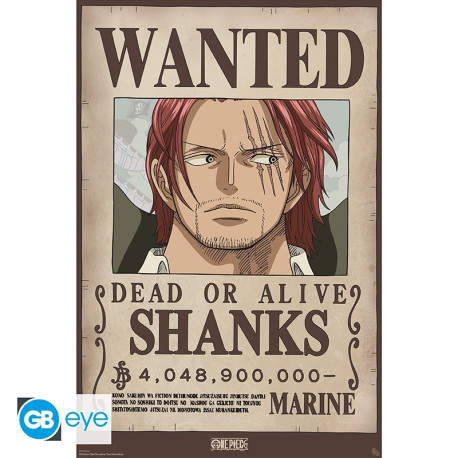 One Piece - Poster Maxi 91.5x61 - Wanted Shanks Wano (233)