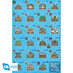 One Piece - Poster Maxi 91.5x61 - Log itinerary (216)