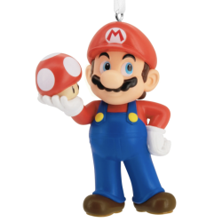 Hallmark Ornament - Mario with Mushroom, Nintendo