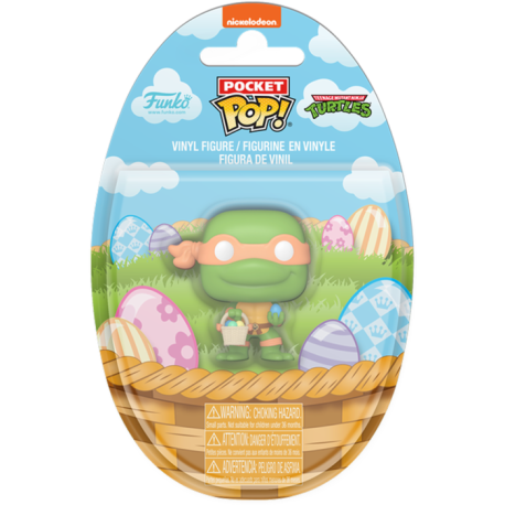 Teenage Mutant Ninja Turtles - Michelangelo with Easter Basket Pocket Pop! Vinyl Figure