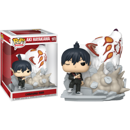 Funko Pop 1972 Aki Hayakawa with Fox Devil (Deluxe), Chainsaw Man