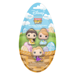 Disney Princess - Belle, Cinderella & Rapunzel (Easter) Pocket Pop! Vinyl Figure 3-Pack