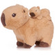 Kawaii Kuties Capybara + Baby Plush (Light), 25cm