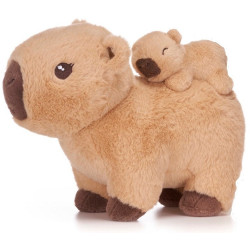Kawaii Kuties Capybara + Baby Plush (Light), 25cm