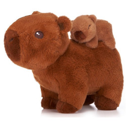 Kawaii Kuties Capybara + Baby Plush (Dark), 25cm