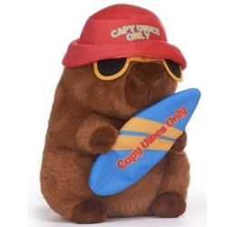 Kawaii Kuties Capybara Holiday Plush (Red Hat) 22cm