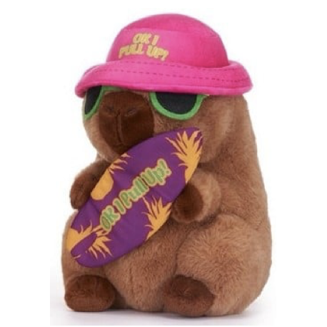 Kawaii Kuties Capybara Holiday Plush (Purple Hat) 22cm