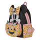 Loungefly Disney - Minnie Mouse Cosplay Floral Pumpkin Glow-in-the-Dark Candy Corn Scented 10" Faux Leather Mini Backpack
