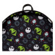 Loungefy The Nightmare Before Christmas - Jack Skellington Cosplay Glow-in-the-Dark 16” Backpack