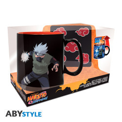 Naruto Shippuden - Giftset Mug Heat Change 460ml + Coaster Akatsuki
