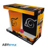 Naruto Shippuden - Giftset XXL glass + Pin + Pocket Notebook "Konoha"