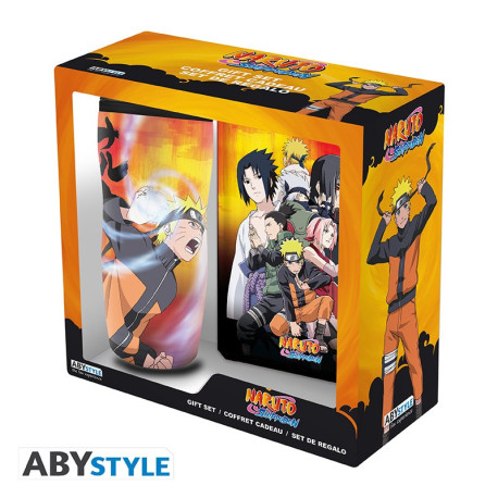 Naruto Shippuden - Giftset Mug Tumbler + Notebook