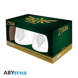 The Legend Of Zelda - 2 Glass Set - Zelda & Link