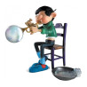 Gaston: Gaston with Soap Trompet Statue