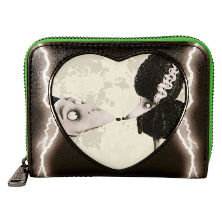 Loungefly Frankenweenie - Sparky & Persephone Glow-in-the-Dark 4" Faux Leather Zip-Around Wallet