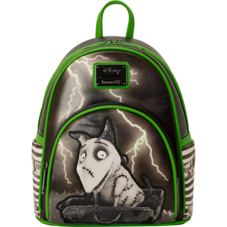 Loungefly Frankenweenie - Sparky Glow-in-the-Dark 10" Faux Leather Mini Backpack
