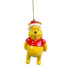Disney Winnie the Pooh with Santa hat - Hanging Ornament