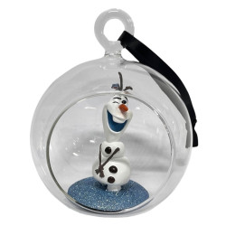 Disney Olaf - Glazen Open Kerstbal 3D Figure