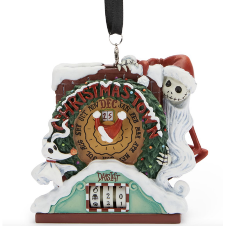 Disney Jack Skellington and Zero Christmas Countdown Ornament, Tim Burton's The Nightmare Before Christmas