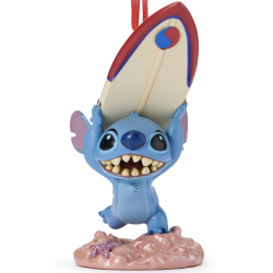 Disney Stitch with Surfboard Sketchbook Ornament, Lilo & Stitch