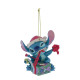 Disney Traditions - Stitch Unwrapping Christmas Gift Hanging Ornament