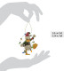 Disney Traditions - Donald Duck Wrapped In Lights Hanging Ornament