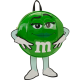Loungefly M&Ms - Green Character Cosplay Scented 9" Faux Leather Mini Backpack