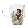 Disney Pastel Princess Floral Decorative Glass Mug - Snow White