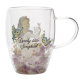 Disney Pastel Princess Floral Decorative Glass Mug - Snow White