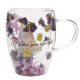 Disney Pastel Princess Floral Decorative Glass Mug - Rapunzel