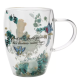 Disney Pastel Princess Floral Decorative Glass Mug - Cinderella