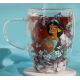 Disney Pastel Princess Floral Decorative Glass Mug - Jasmine