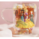 Disney Pastel Princess Floral Decorative Glass Mug - Multi Princess