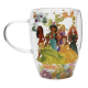 Disney Pastel Princess Floral Decorative Glass Mug - Multi Princess