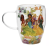 Disney Pastel Princess Floral Decorative Glazen Mok - Multi Princess