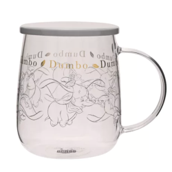 Disney Classic Collectable Glass Mug With Lid - Dumbo