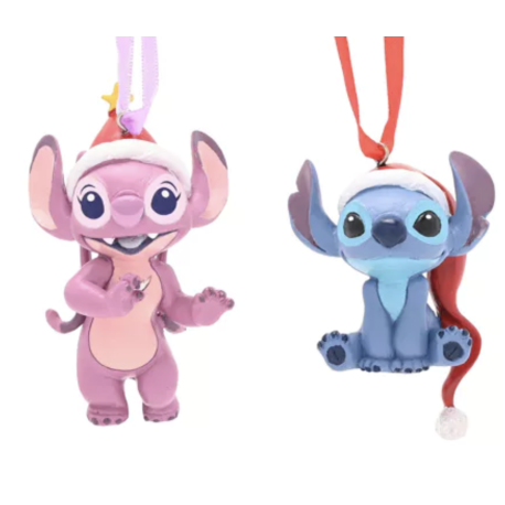 Disney Stitch And Angel Set of 2 Hanging Decorations