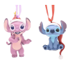 Disney Stitch And Angel Set of 2 Hanging Decorations