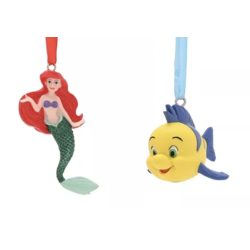 Disney Ariel And Flounder Set of 2 Hanging Decorations