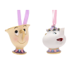 Disney Chip And Mrs Potts Set of 2 Hanging Decorations