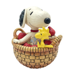 Jim Shore - Snoopy Strawberries Figurine