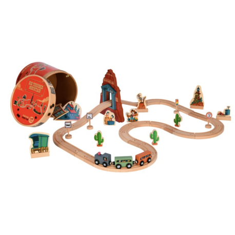 Big Thunder Mountain Wooden Train Set (49pcs)