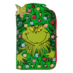 Loungefly Dr. Seuss: How the Grinch Stole Christmas! - Tree 4” Faux Leather Zip-Around Wallet
