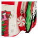 Loungefly Peanuts - Snoopy & Woodstock Holiday Plush Wreath 10" Faux Leather Mini Backpack