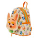 Loungefly Zootopia 2 - Nick Wilde Cotton Candy Cosplay All-Over Print 10" Faux Leather Mini Backpack