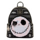 Loungefly The Nightmare Before Christmas - Jack Skellington Reversible Sequins 10" Faux Leather Mini Backpack
